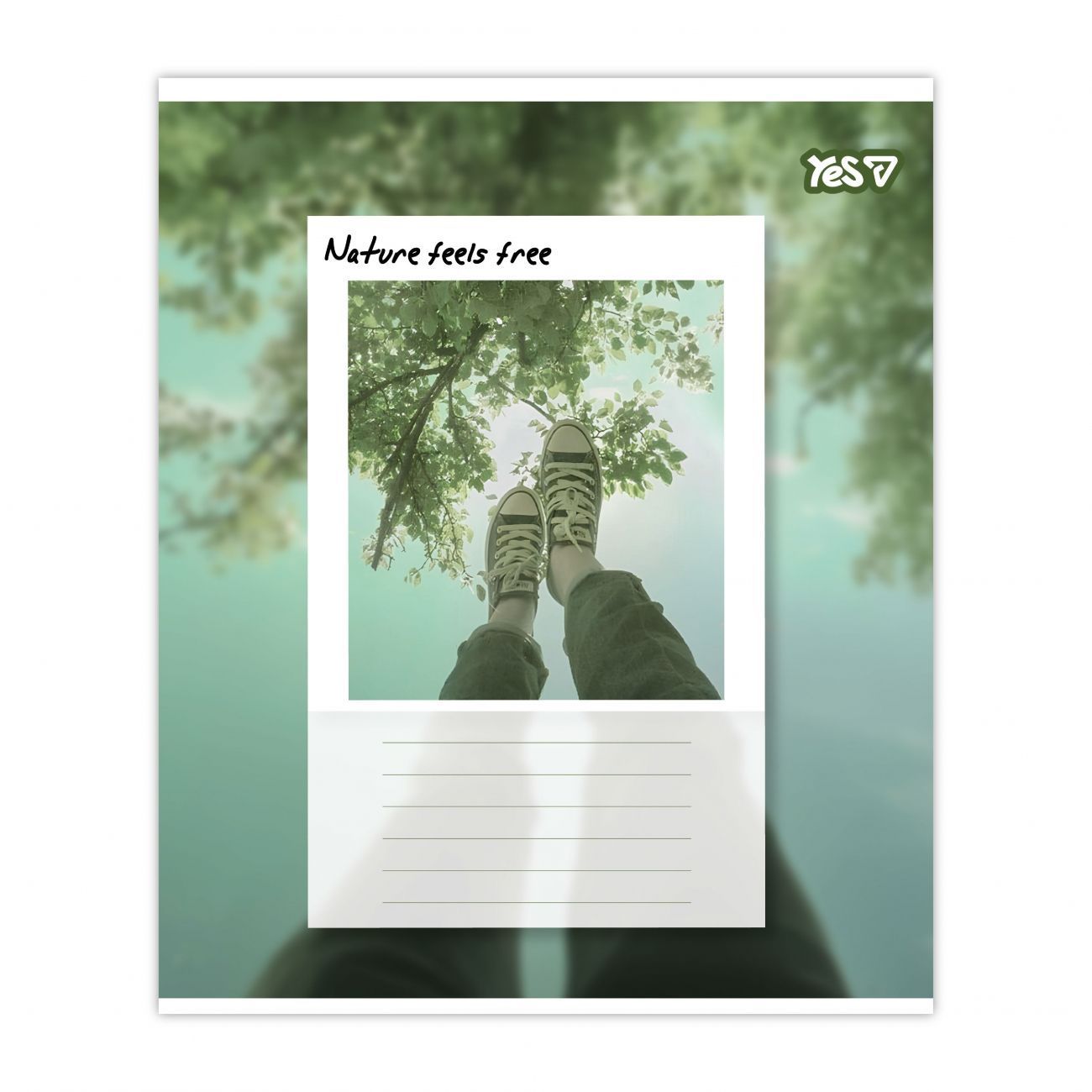 Зошит шкільний Yes 36 аркушів клітинка Frame Your Life фото