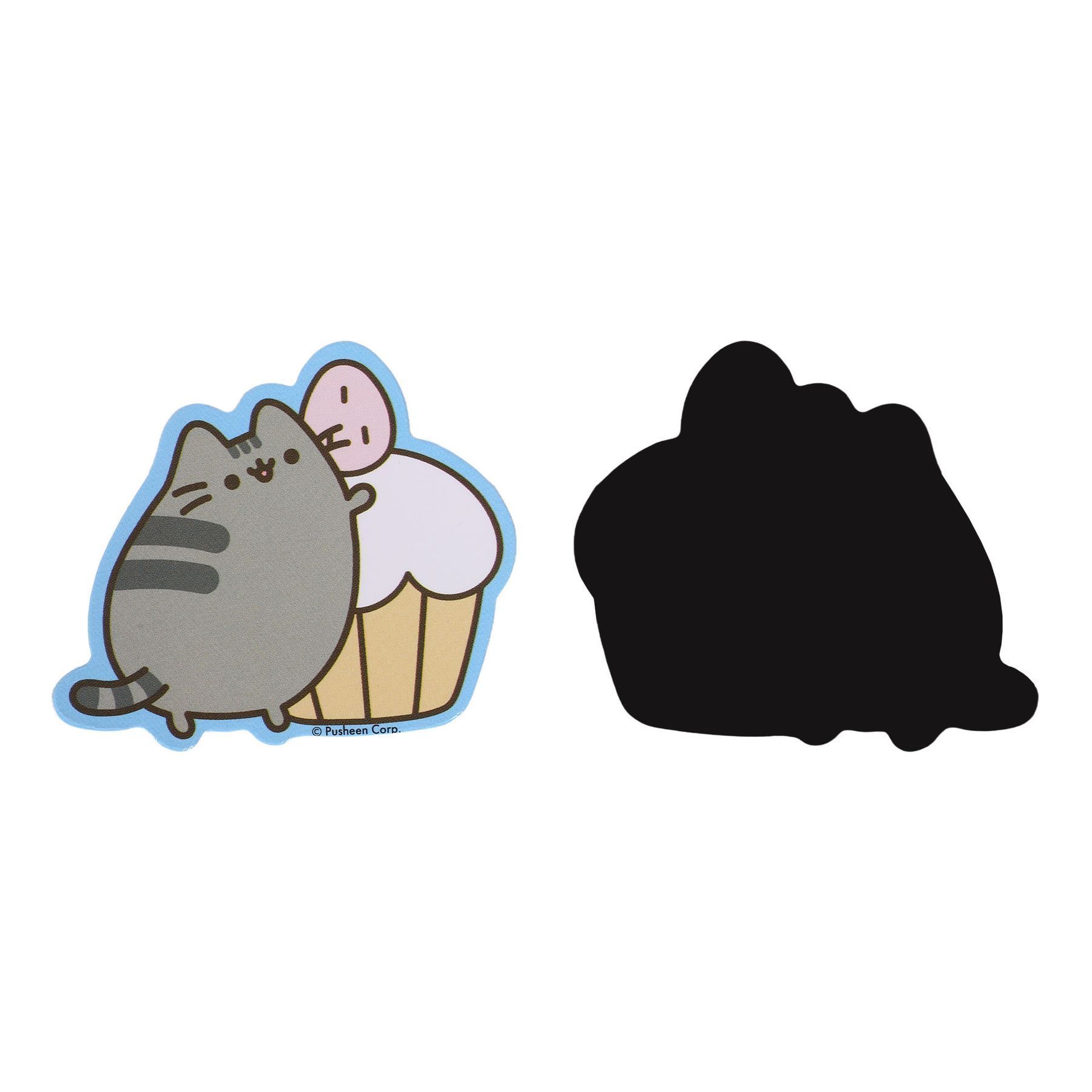 Набір магнітів фігурних 3шт Yes Pusheen Snack time, сірий фото