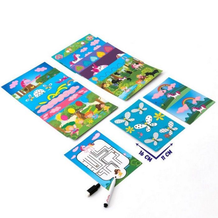 Гра розвиваюча Пиши та витирай. Єдинороги 3-5 років Укр (Vladi Toys) фото