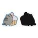 Набір магнітів фігурних 3шт Yes Pusheen Snack time, сірий фото 3