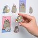 Набір магнітів фігурних 3шт Yes Pusheen Snack time, сірий фото 2