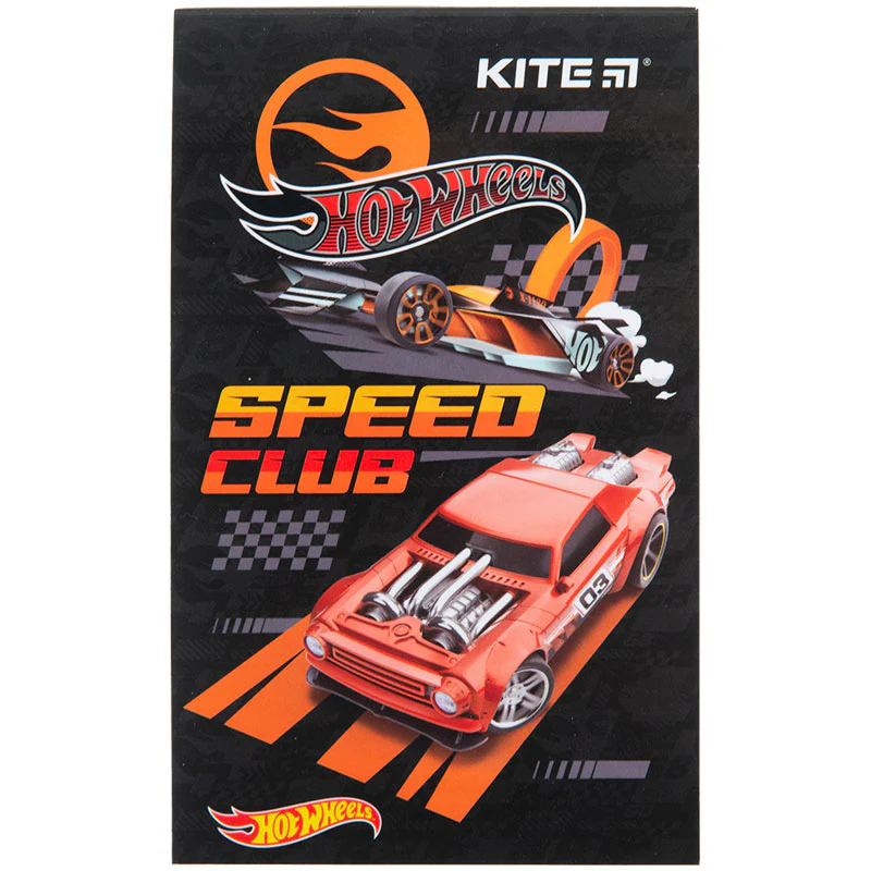 Блокнот-планшет А6 50л. без линовки, мягкая обложка Kite Hot Wheels микс фото