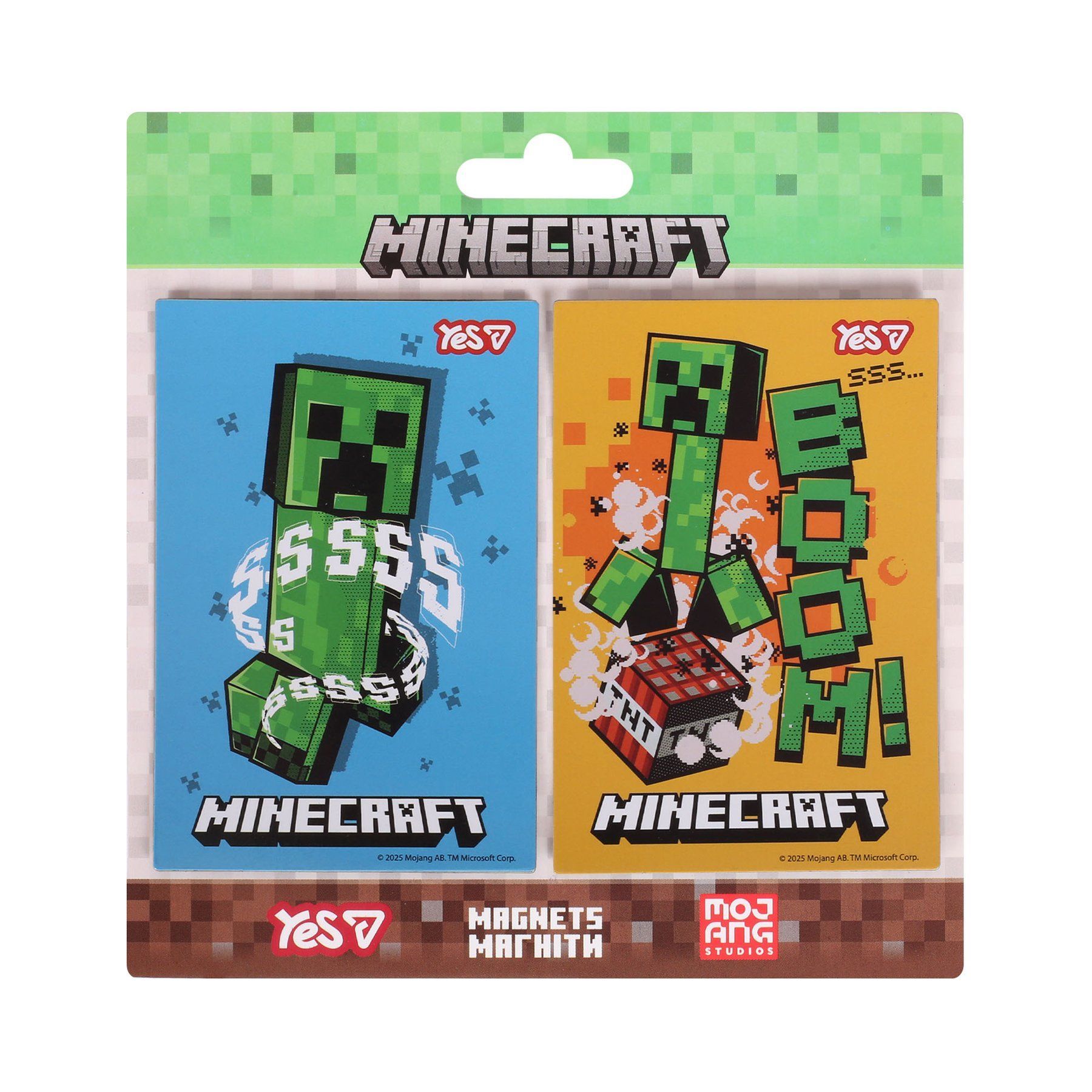 Набор магнитов 2шт 6*9см Yes Minecraft Boom, микс фото
