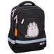 Рюкзак шкільний для дівчинки Yes S-52S Ergo My Pusheen 37 &times; 28 &times; 15 см чорний фото 1