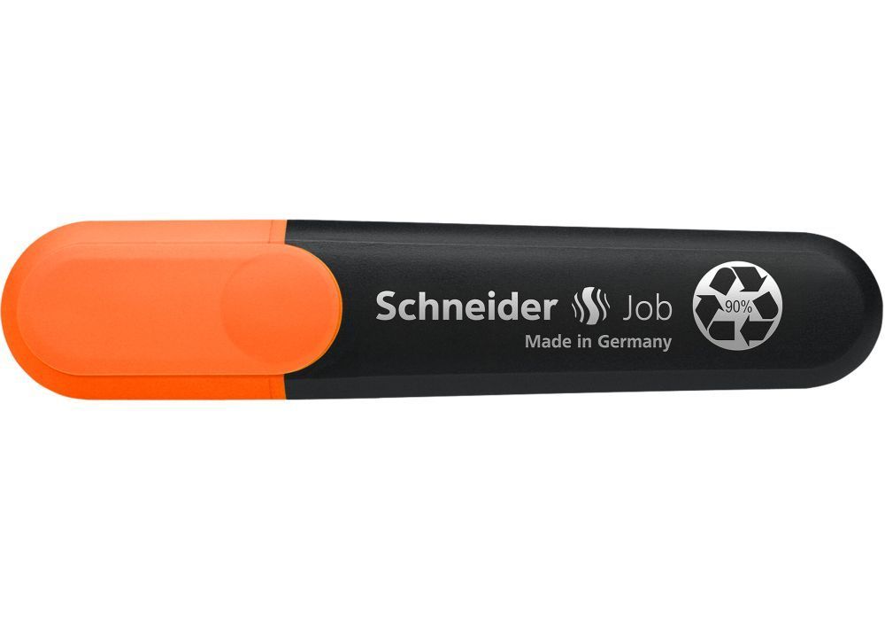 Маркер текстовий Schneider Job 1-4,5мм клиноподібний, помаранчевий фото