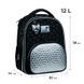 Рюкзак сшкольный каркасный для девочки Kite Education 556 Black&Silver 38&times;30&times;14 см, черный фото 2