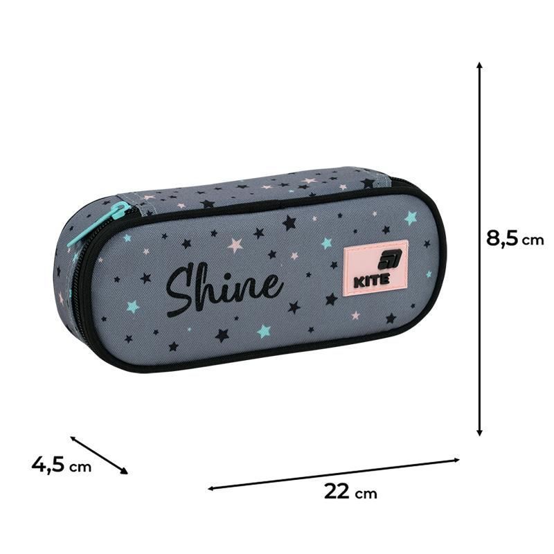 Пенал шкільний Kite для дівчинки на 1 відділення 599 Shine фото