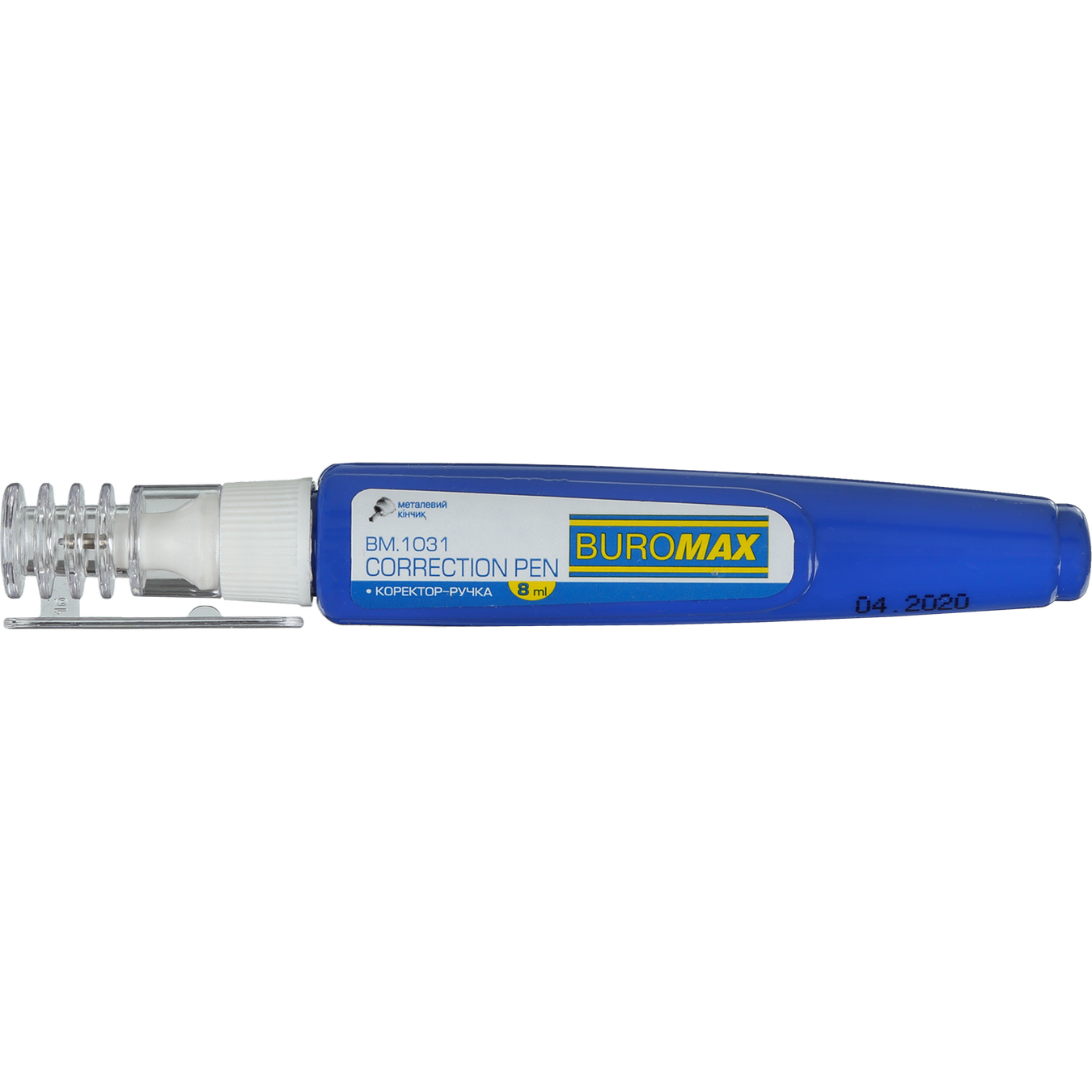 Корректор ручка Buromax 8мл металлический наконечник фото
