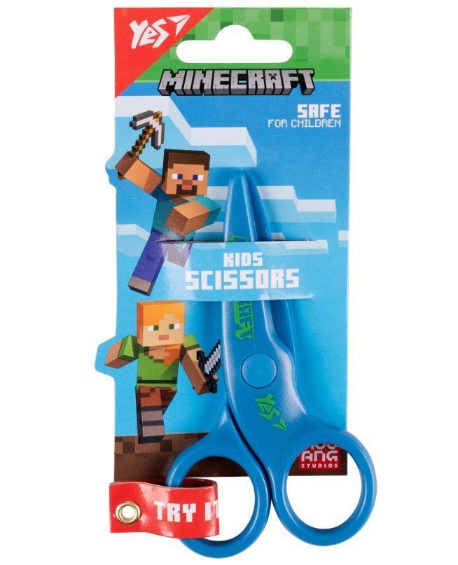 Ножиці дитячі Yes Minecraft 10,8см безпечні пластикові фото