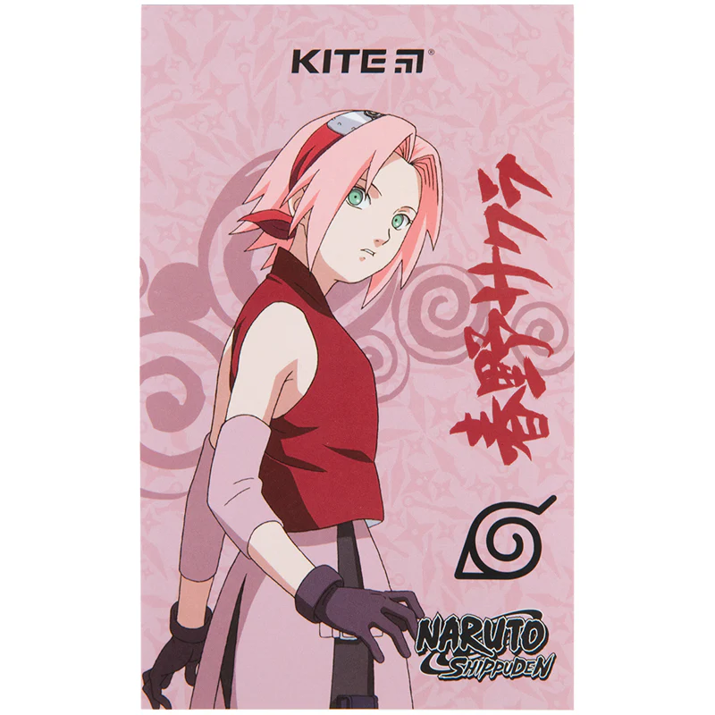 Блокнот-планшет А6 50л без линовки, мягкая обложка Kite Naruto фото