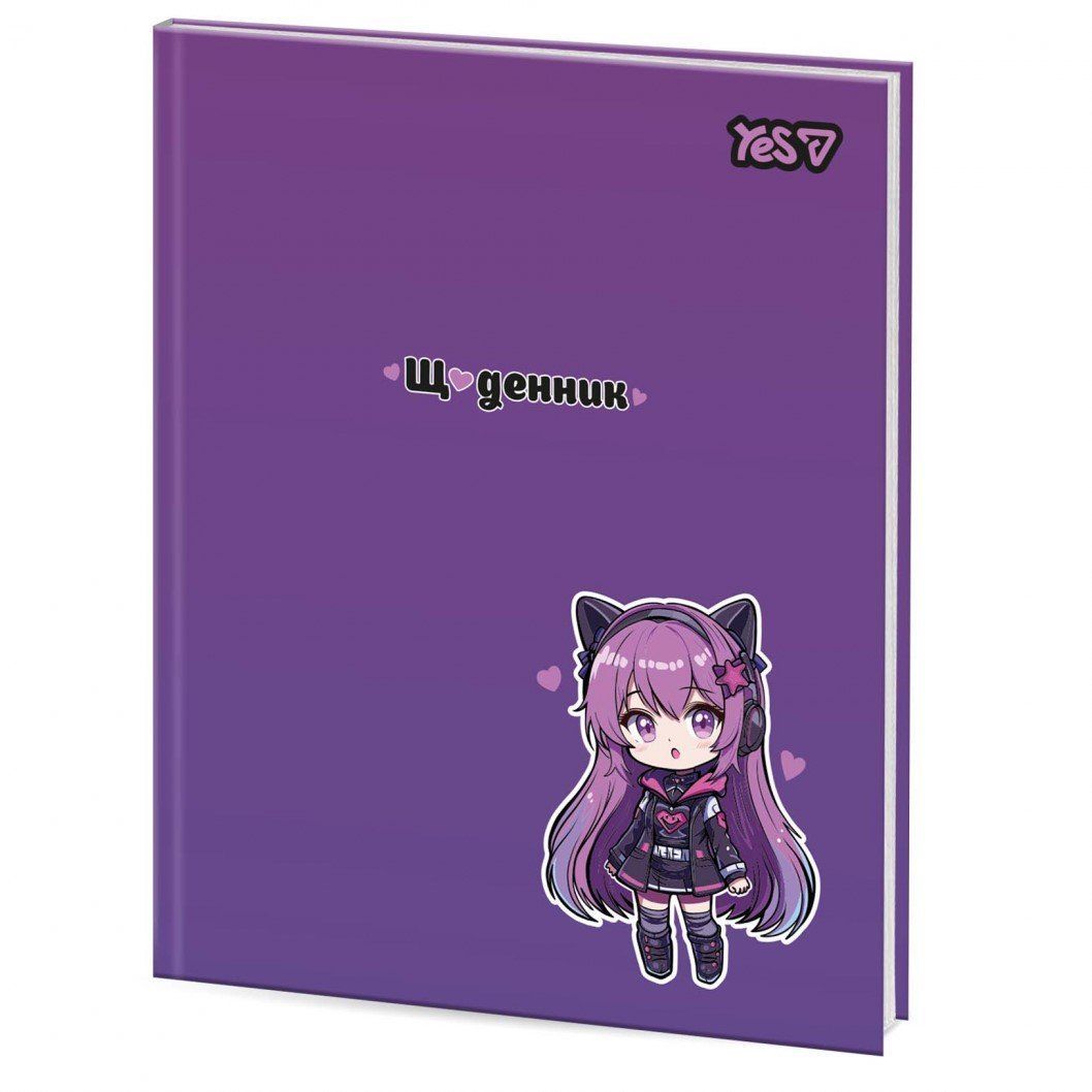 Щоденник шкільний Yes Neko Girl інтегральна обкладинка фото