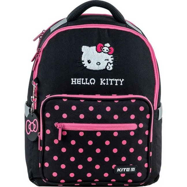 Рюкзак шкільний для дівчинки Kite Education 700 Hello Kitty 39*29*14,5см чорний фото