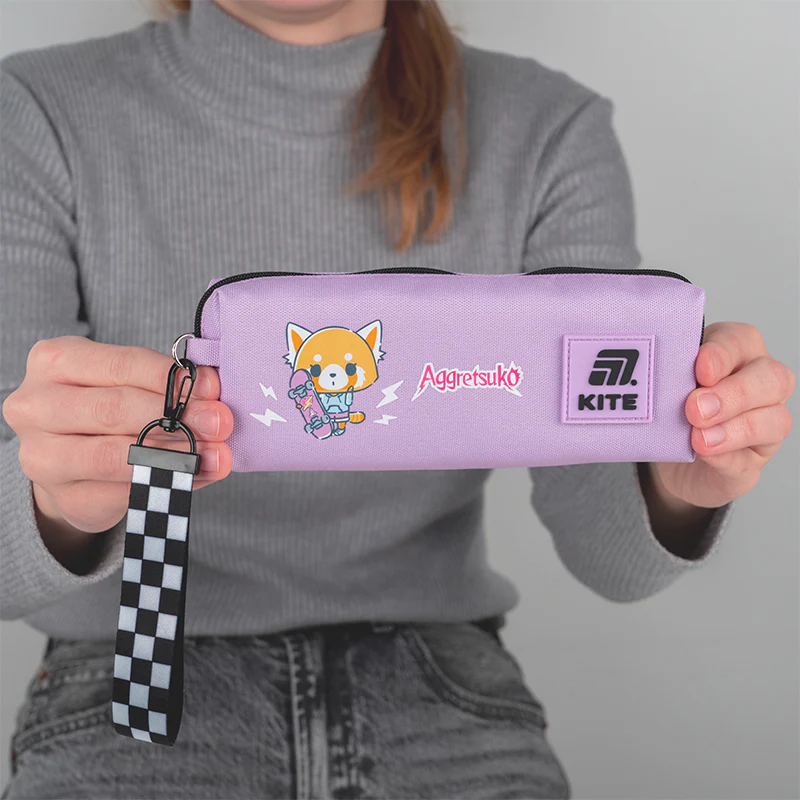 Пенал-косметичка Kite для дівчинки на 1 відділення 642 Aggretsuko фото