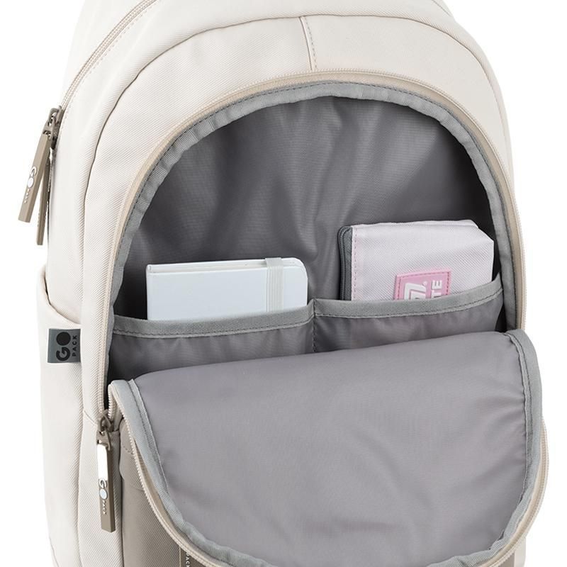 Подростковый рюкзак GoPack Education Teens 141 л, 43&times;28&times;17 см, бежевый, коричневый фото