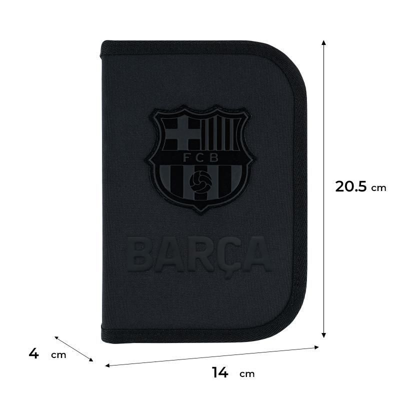 Пенал шкільний Kite для хлопчика на 1 відділення, 2 відворот 622 FC Barcelona фото