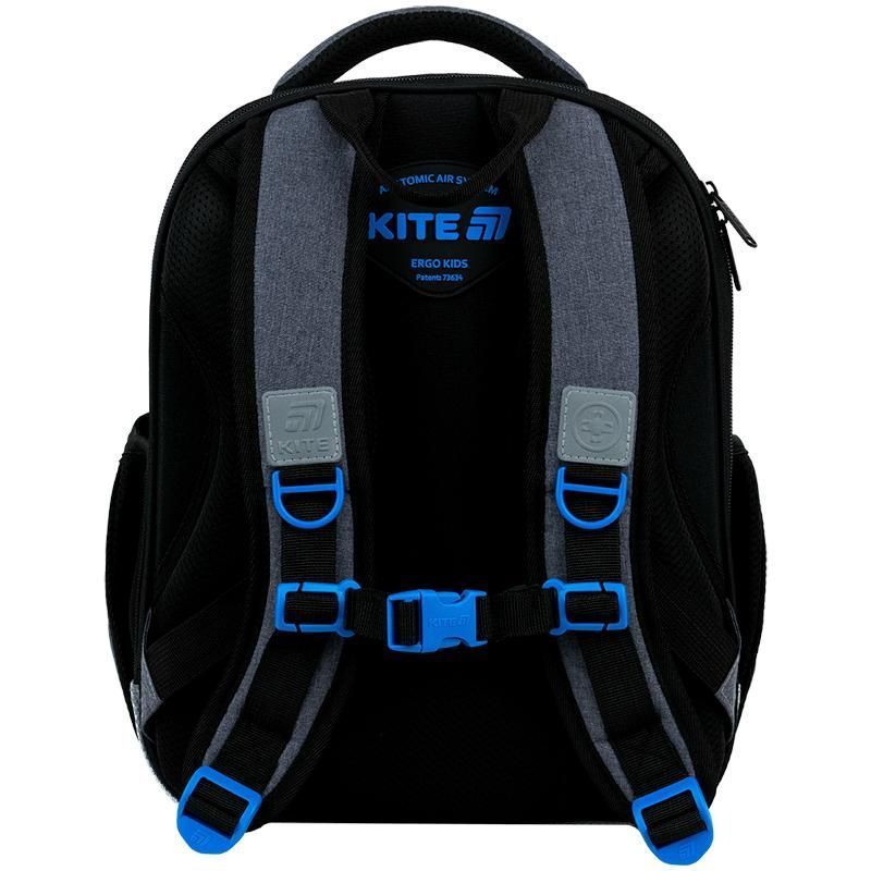 Рюкзак школьный каркасный для мальчика Kite Education 556 Level UP 38&times;30&times;14 см, серый фото