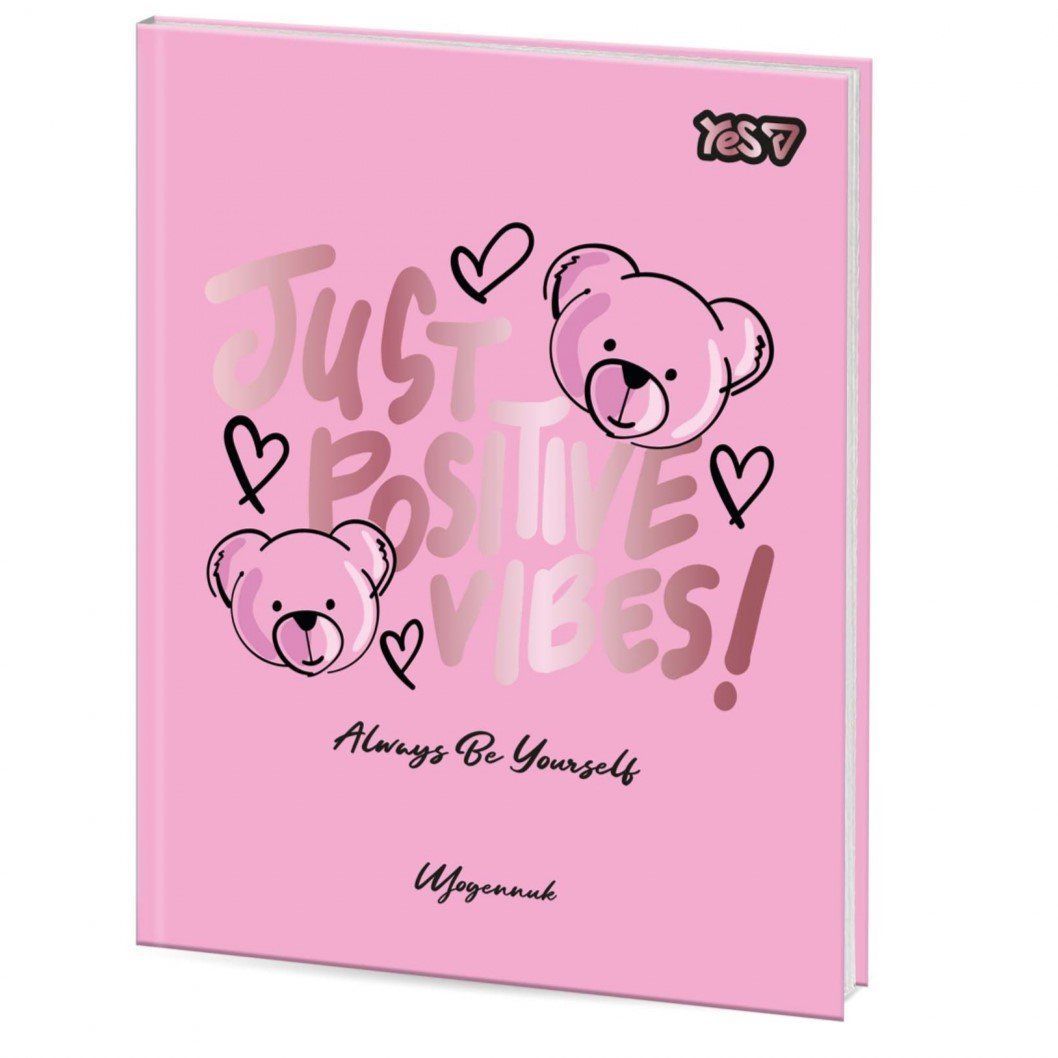 Щоденник шкільний Yes Teddy Vibes інтегральна обкладинка фото