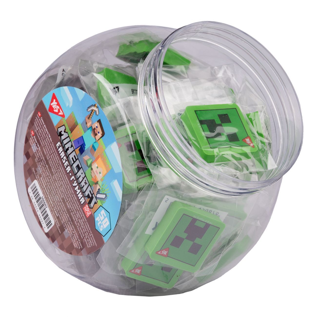 Ластик Yes Minecraft фигурный, микс фото