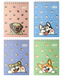 Блокнот А6 40л, в клетку, на пружине (верхняя), мягкая обложка Zibi Kids Line Puppies фото 1