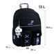 Рюкзак шкільний для дівчинки Kite Education 584 Panda Love 39,5 &times; 29 &times; 13см чорний фото 2