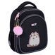 Рюкзак школьный полукаркасный для девочки Yes S-109S Pusheen 37&times;27&times;13 см черный фото 1