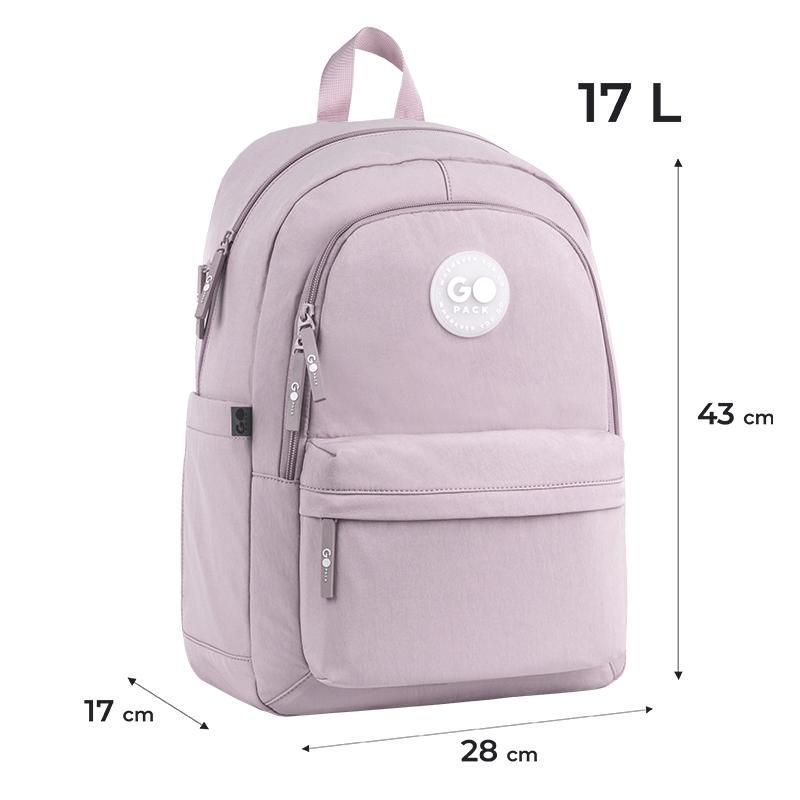 Рюкзак підлітковий GoPack Education Teens 141L 43&times;28&times;17 см пудровий фото