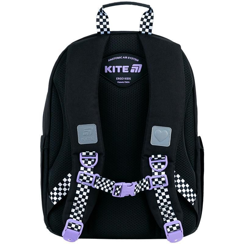 Рюкзак шкільний для дівчинки Kite Education 584 Panda Love 39,5 &times; 29 &times; 13см чорний фото