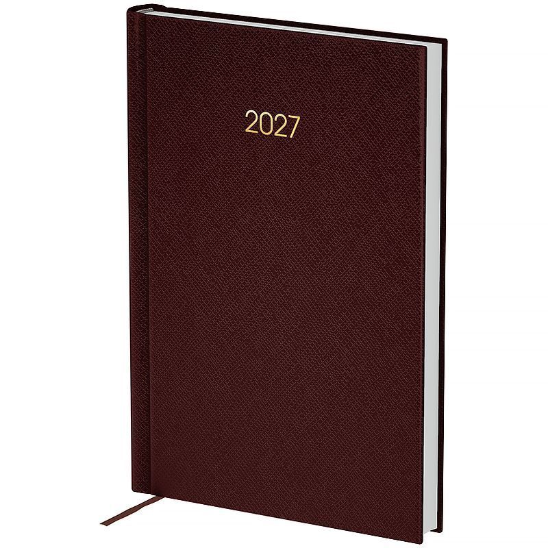 Щоденник датований 2027 Axent Classic Style A5 лінія 168 сторінок, тверда обкладинка, коричневий фото