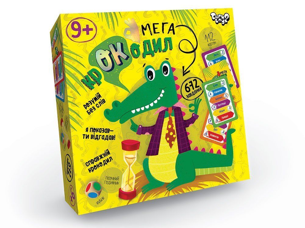 Гра настільна Мега крокодил Укр (Danko Toys) фото