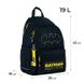 Рюкзак підлітковий Kite Education teens 2575M (LED) DC Comics Batman 42*29*18см чорний фото 2