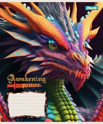 Зошит шкільний 1Вересня 18 аркушів лінія Dragon (25) фото