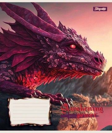 Зошит шкільний 1Вересня 18 аркушів лінія Dragon (25) фото