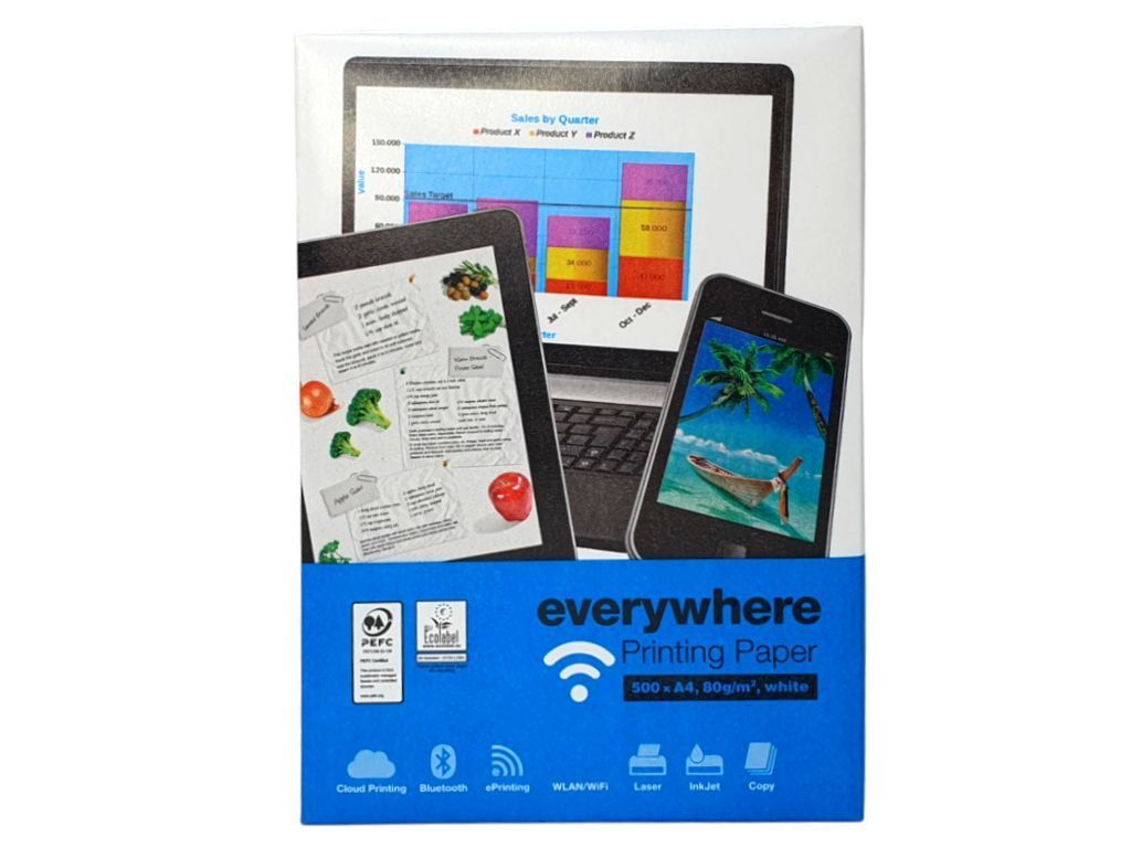 Папір для принтера А4 Everywhere Multifunctional Printing paper 500 арк 80 г/м фото
