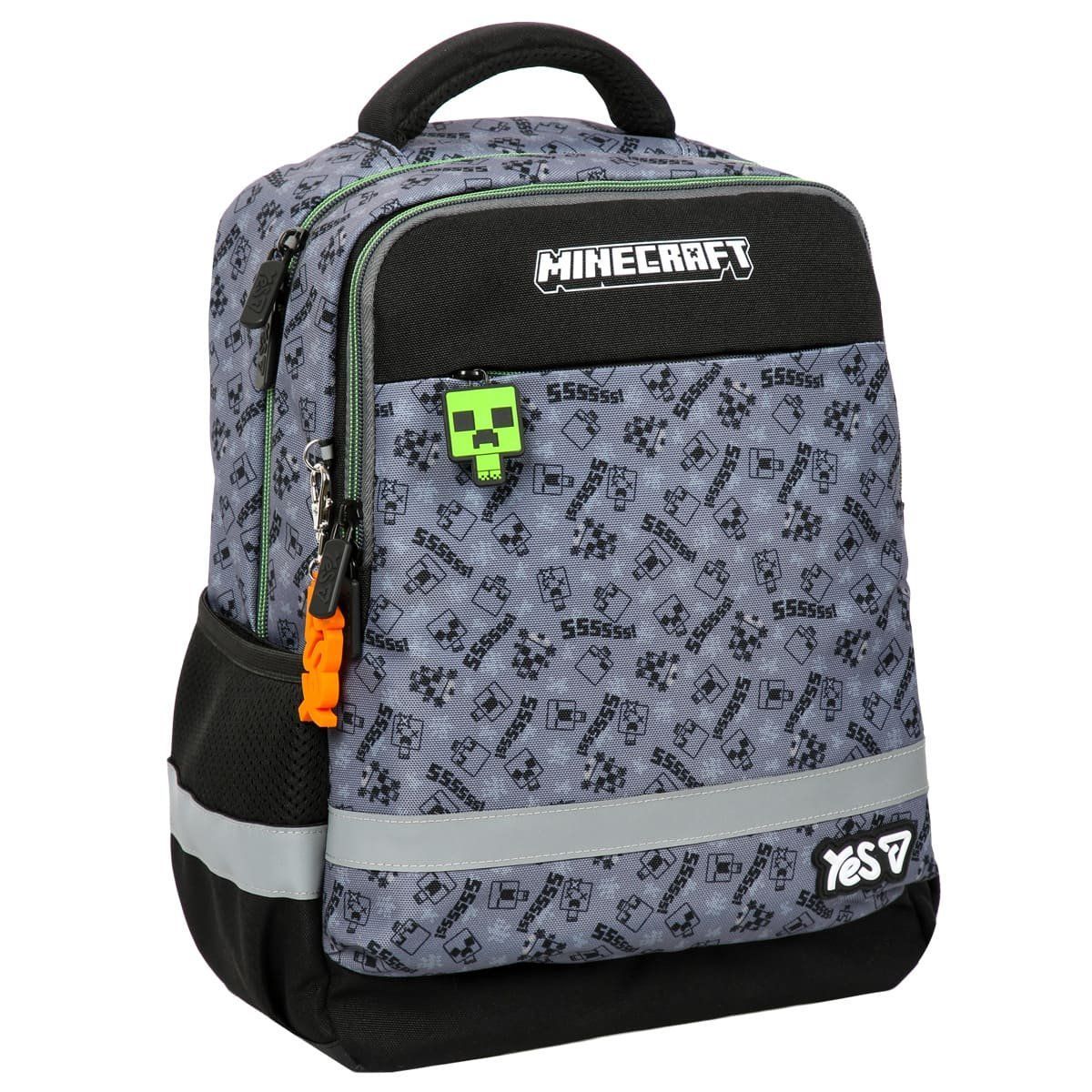 Рюкзак шкільний для хлопчика Yes S-52S Ergo Minecraft Effect 37 &times; 28 &times; 15 см чорно-сірий фото