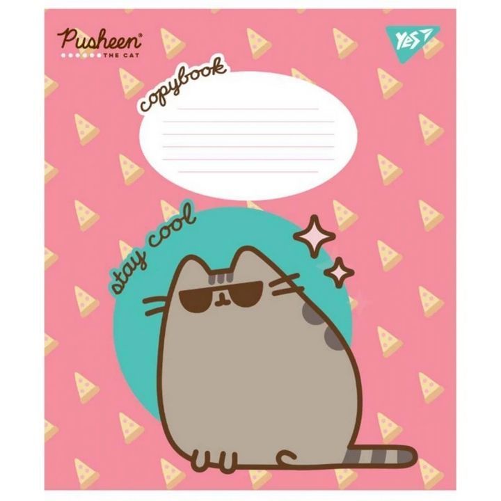 Тетрадь школьная Yes 12 листов линия Pusheen фото