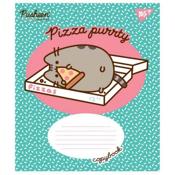 Тетрадь школьная Yes 12 листов линия Pusheen фото