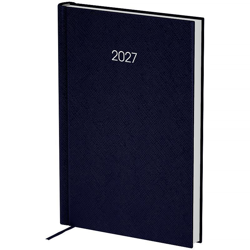 Щоденник датований 2027 Axent Classic Style A5 лінія 168 сторінок, тверда обкладинка, темно-синій фото