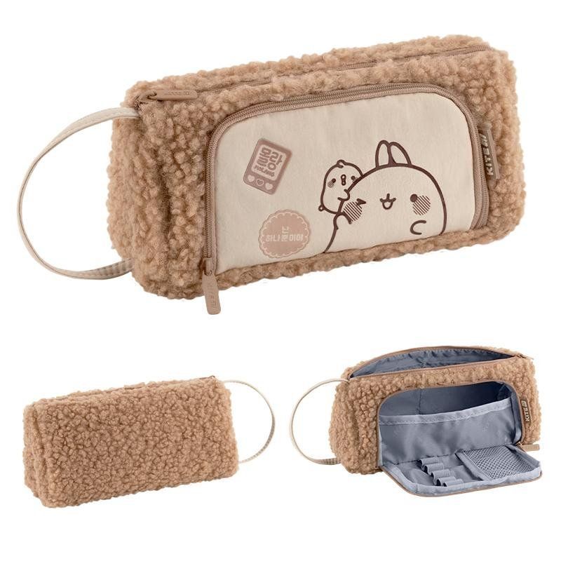 Пенал-косметичка Kite для дівчинки на 1 відділення 2700 Molang бежевий фото