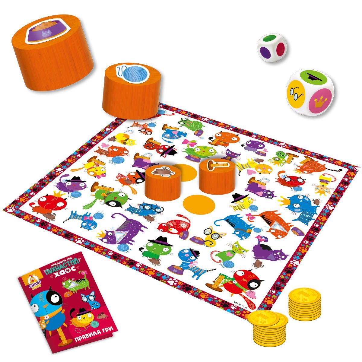 Гра настільна Пухнастий хаос Укр (Vladi Toys) фото