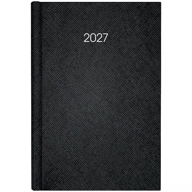 Щоденник датований 2027 Axent Classic Style A5 лінія 168 сторінок, тверда обкладинка, чорний фото