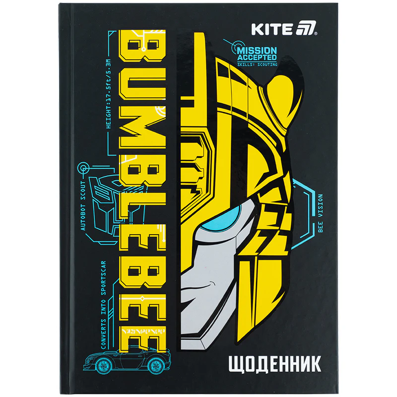 Щоденник шкільний Kite Transformers тверда обкладинка фото