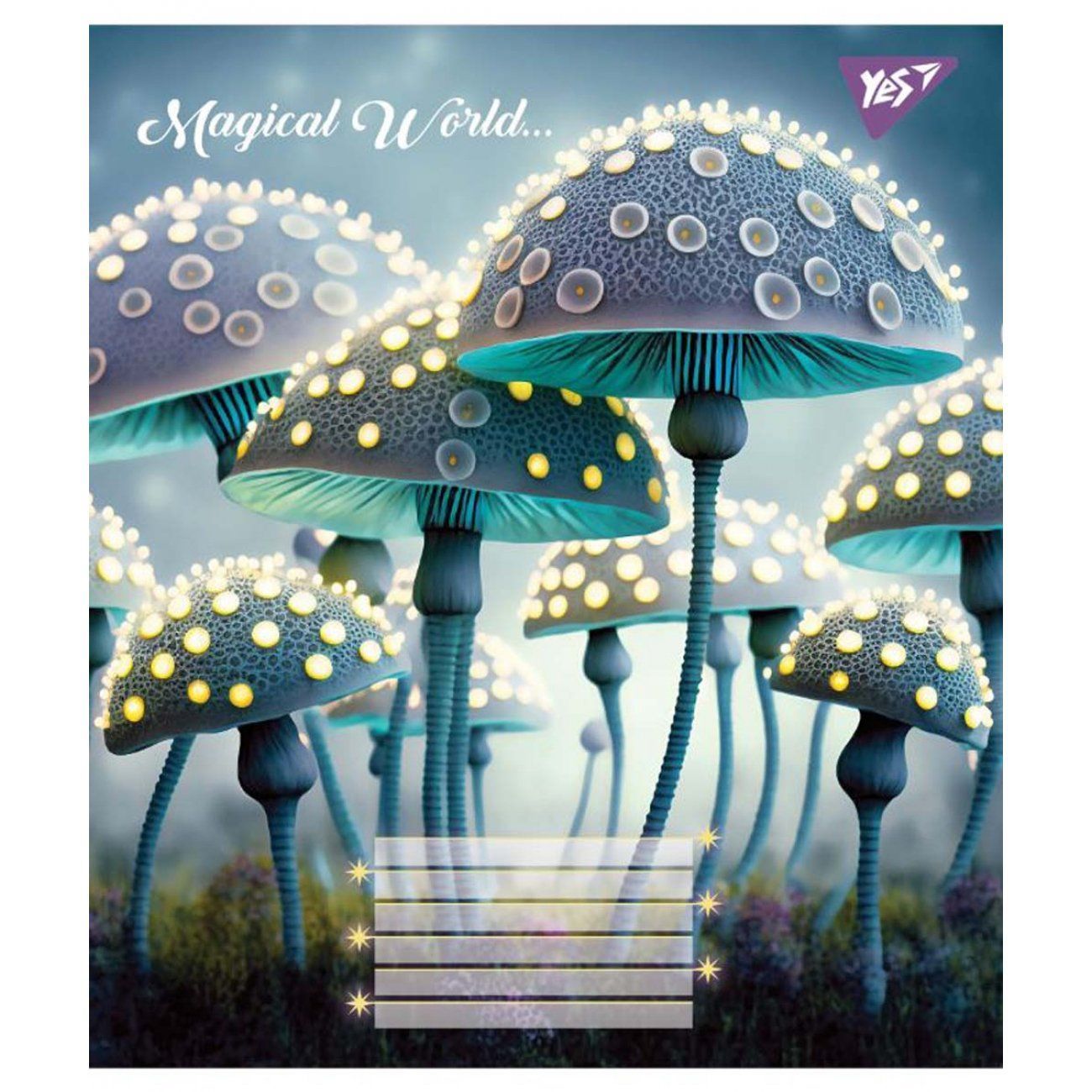 Зошит шкільний Yes 18 аркушів клітинка Magical world фото