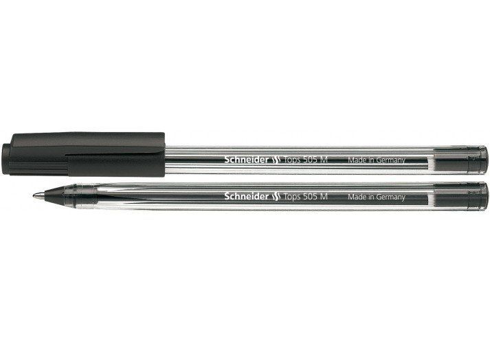Ручка кулькова Schneider&nbsp;Tops 505M 0,7мм чорна фото