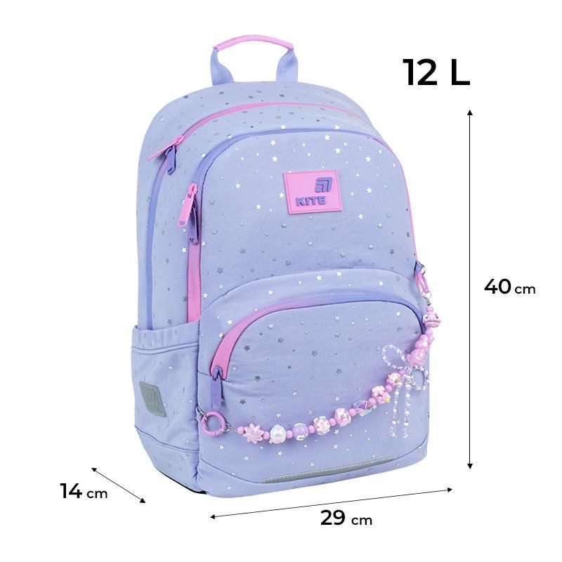 Рюкзак шкільний для дівчинки Kite Education 585 Twinke, Star 40 &times; 29 &times; 14см блакитний фото
