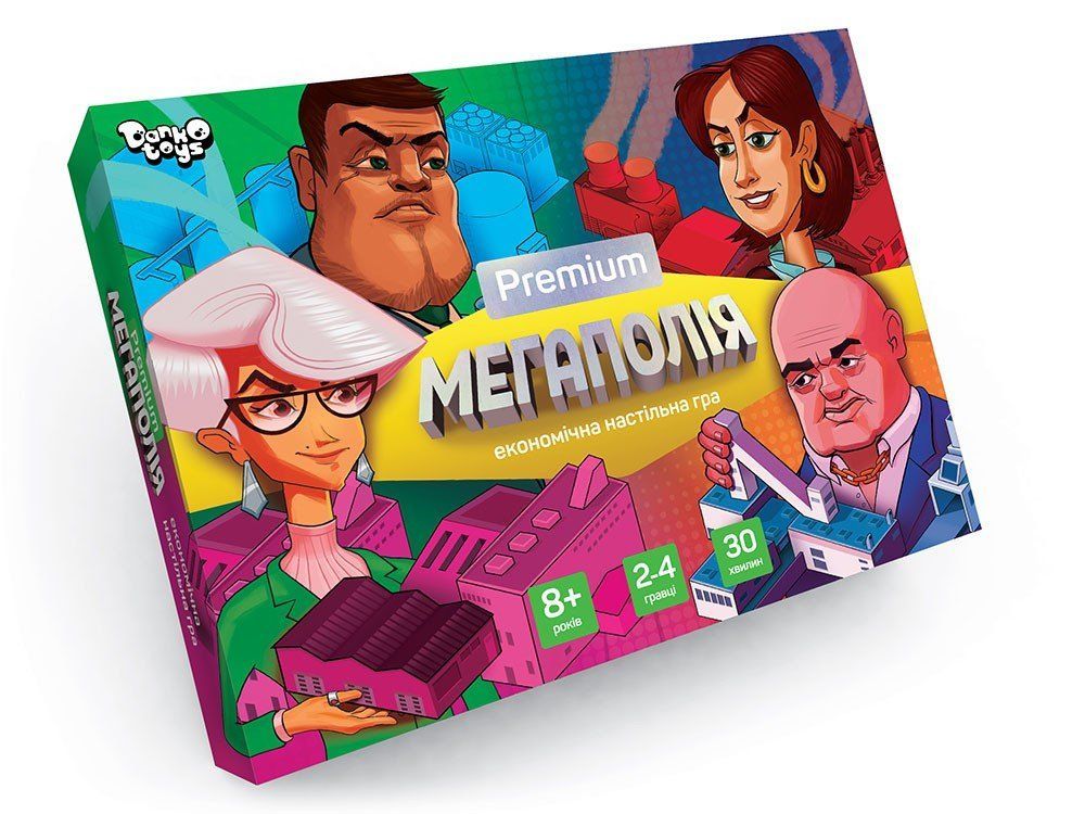 Гра настільна Мегаполія Premium Укр (Danko Toys) фото