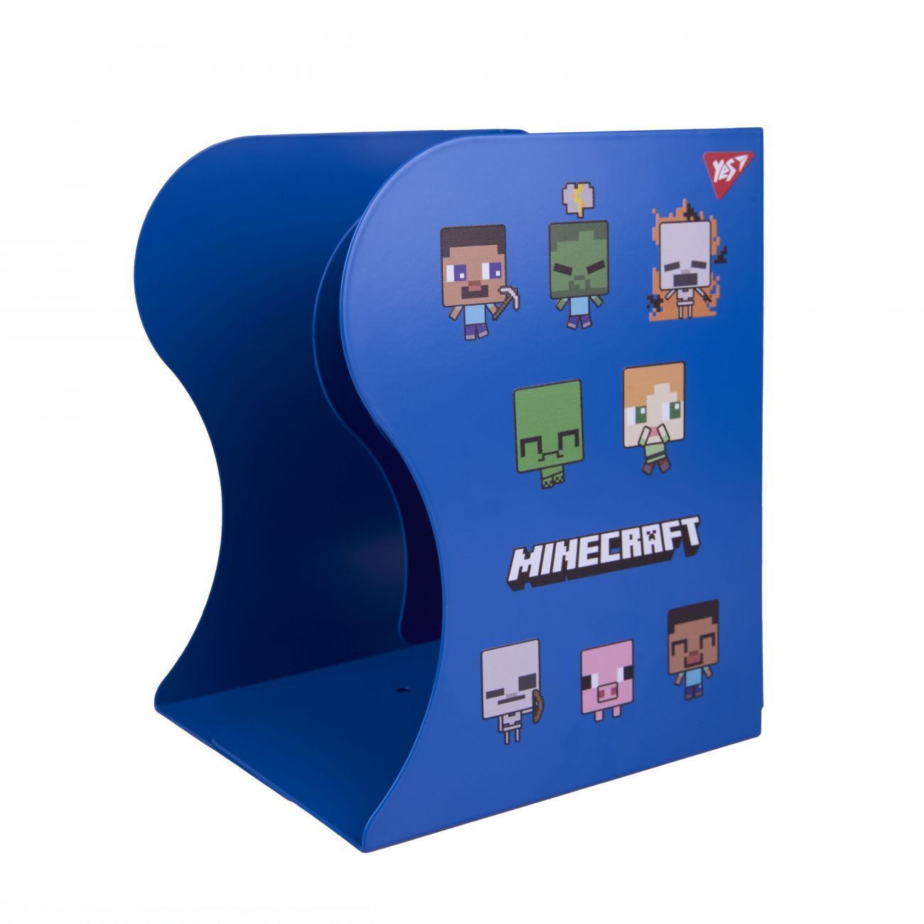 Підставка-тримач для книг металева, розсувна Yes Minecraft 19&times;10&times;15см фото
