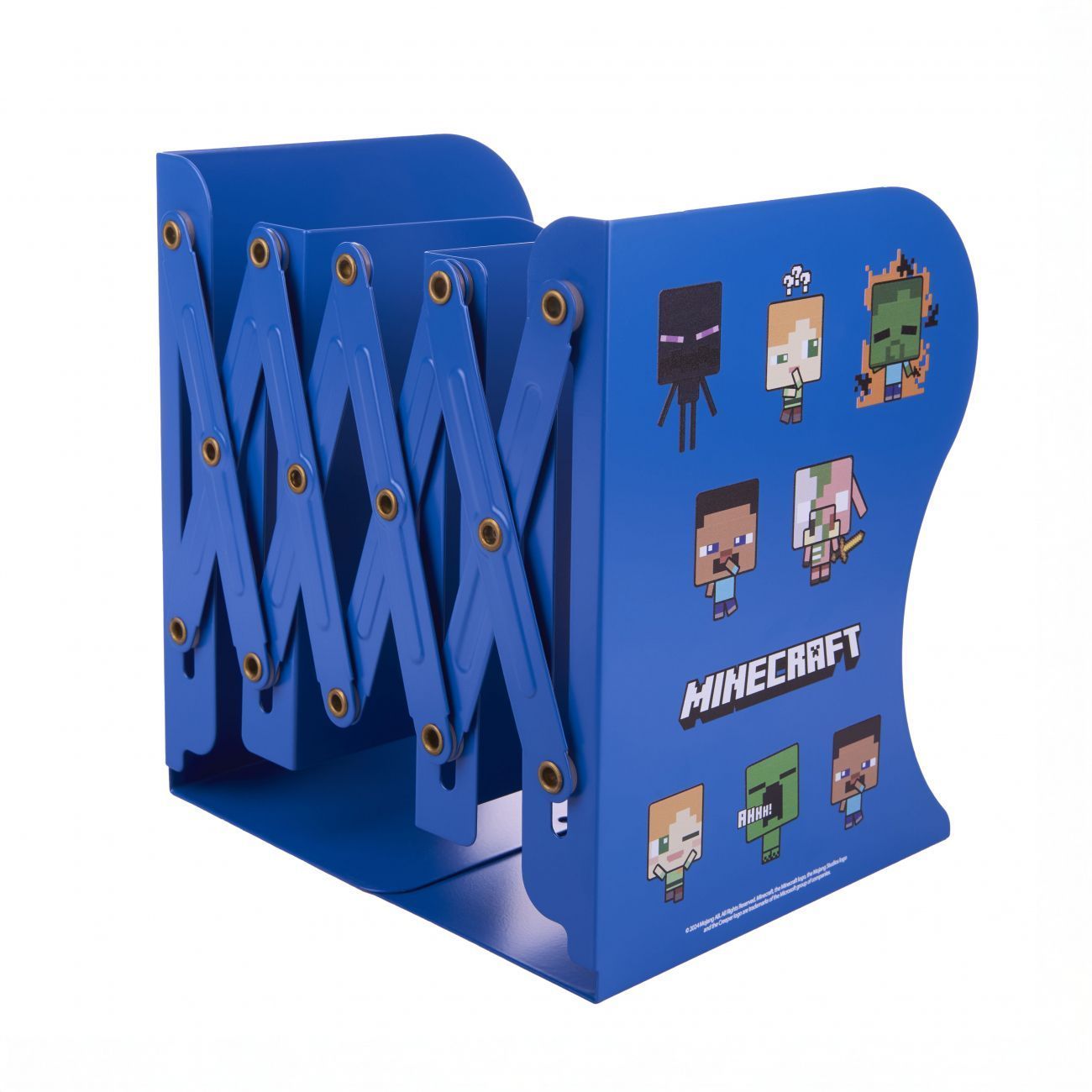 Підставка-тримач для книг металева, розсувна Yes Minecraft 19&times;10&times;15см фото
