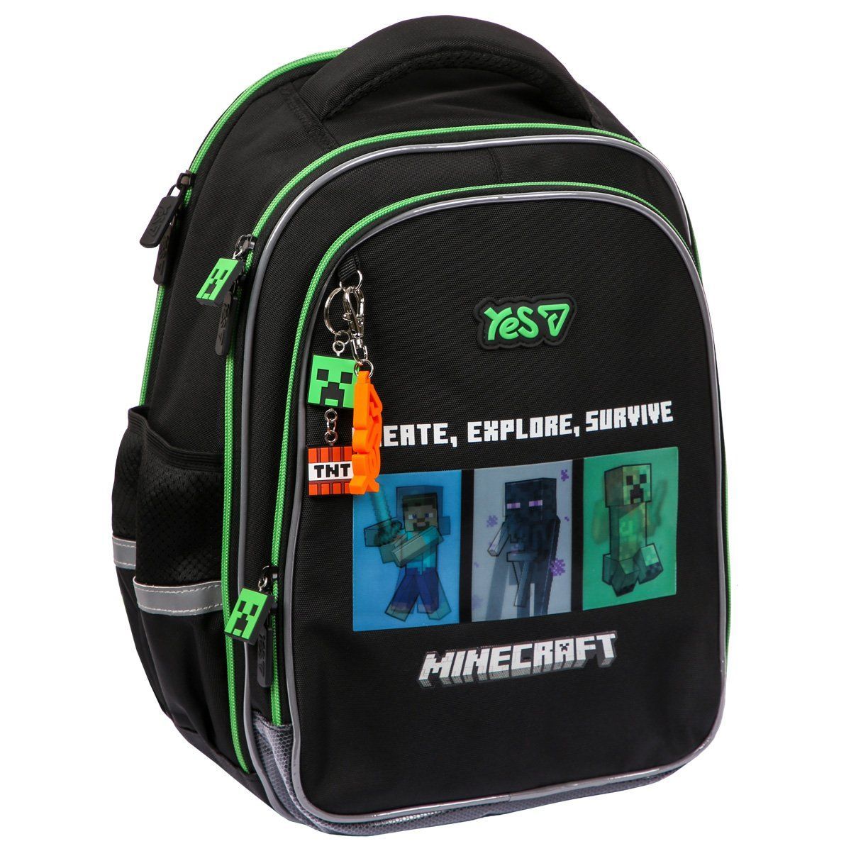 Рюкзак школьный для мальчика Yes S-111M Minecraft Reality 38&times;27&times;18 см фото