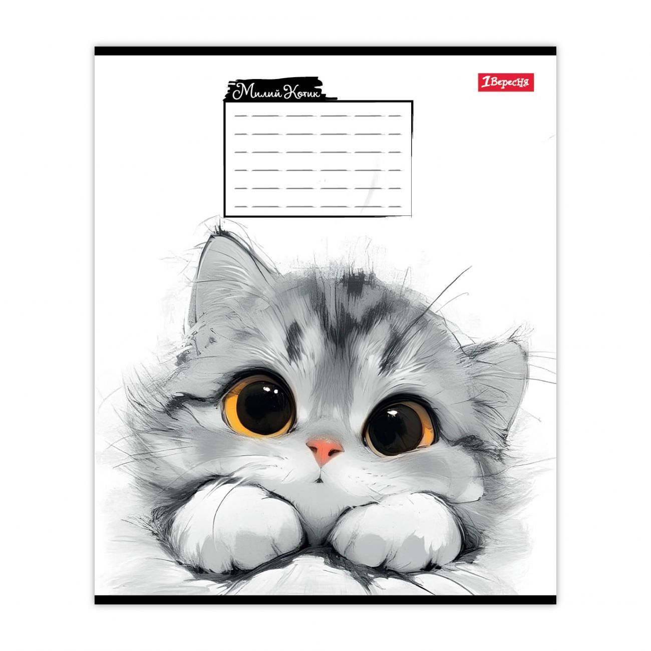 Зошит шкільний 1Вересня 12 аркушів лінія Little cat фото