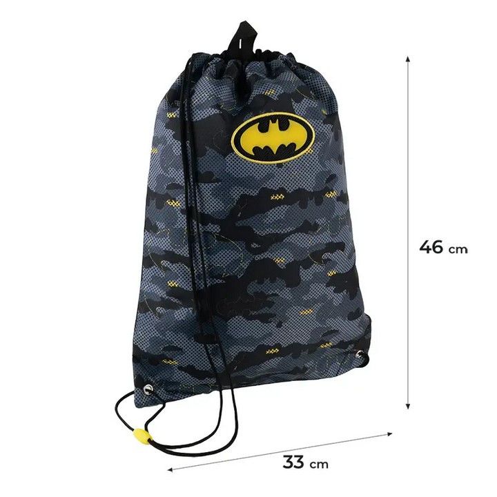 Сумка для взуття Kite 600M DC Comics Batman для хлопчика, сіра 46*33см фото